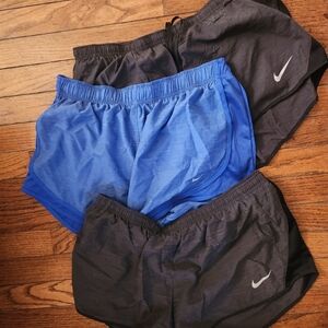 Set Of Nike Women's Athletic Shorts Bundle - Blue and Black